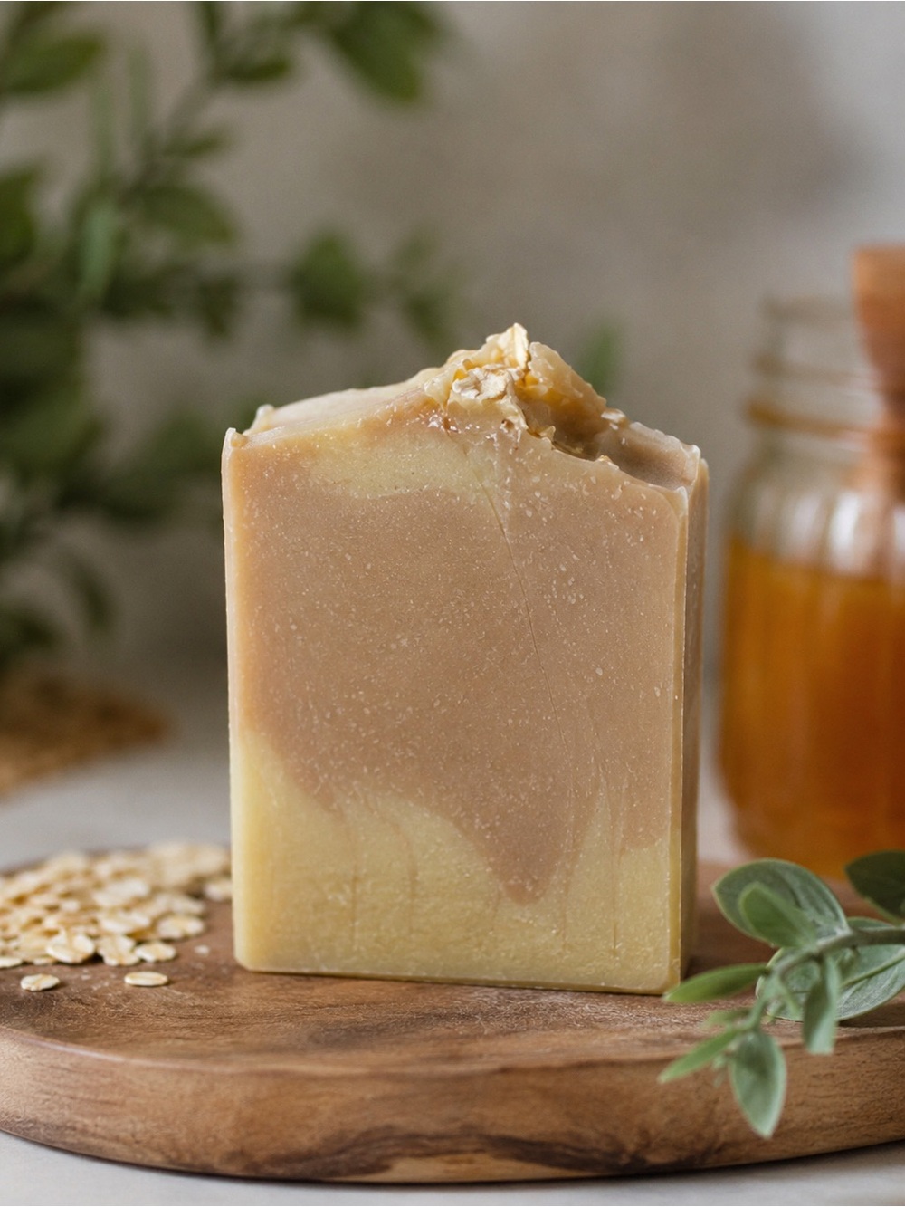 Oat & Honey Hand Soap - Cream and Tan Nourishing Bar 2 for $10.